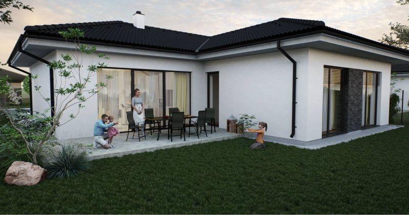 FOX - NOVOSTAVBY RD s exkluzívnym výhľadom * Smolenice * rezidenčná lokalita * pozemok 524 m2 - 23