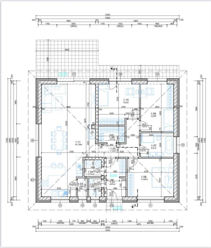 FOX * 4 izbový rodinný dom typ / Bungalov / v štádiu HOLODOM * pozemok 570 m2 * Šúrovce - 21